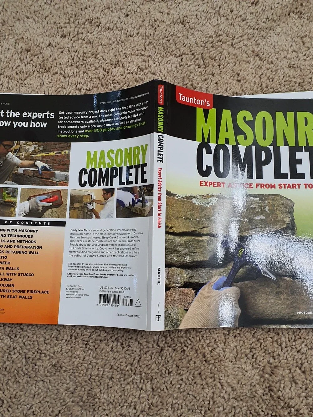 Taunton's Masonry Complete Expert Advice from Start 2 Finish by Cody Macfie 2012